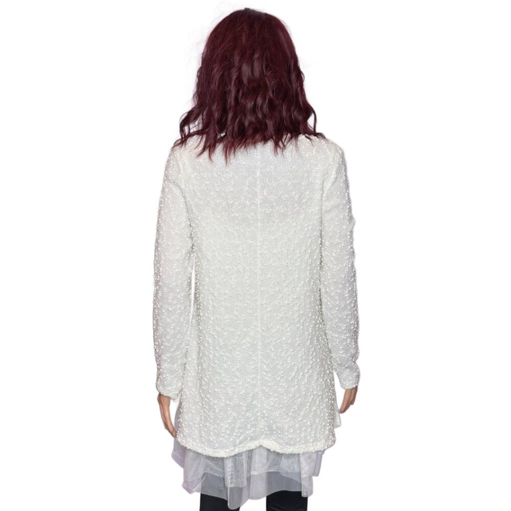O2 Collection Tunic Double Layered Off White Sz XL - Picture 2 of 11